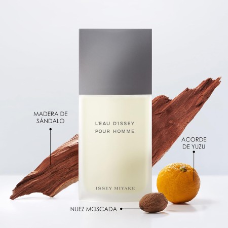 Issey Miyake - L'Eau d'Issey Pour Homme Eau de Toilette - Perfume de Hombre Amaderado y Acuático con Yuzu, Nuez Moscada y