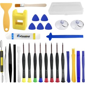 Elsrantor 29 Piezas Juego de Destornilladores de Precision, Magnéticos Destornillador Relojero, Kit Reparacion Moviles,