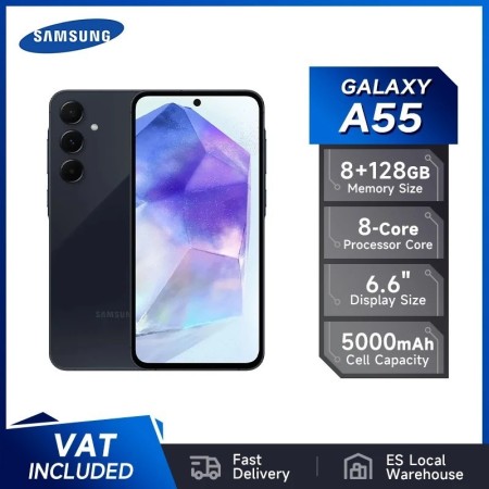 Samsung Galaxy A55 5G Smartphone Exynos 1480 50MP Cámara 6,6 "FHD + Su