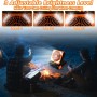 Kihhvlo Camping Fan with LED Flashlight and 4 Speeds, 90° Adjustment, USB and Type C, Ideal for Offices, Bedrooms and Camping
