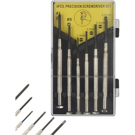 Kzouenzu Juego De Destornilladors Precision 6 En 1, Mangos Ergonómicos, Destornillador Gafas, Mango Profesional Antideslizante