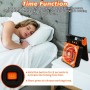 Kihhvlo Camping Fan with LED Flashlight and 4 Speeds, 90° Adjustment, USB and Type C, Ideal for Offices, Bedrooms and Camping