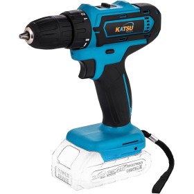 KATSU FIT-BAT 21 V Taladro atornillador inalámbrico con portabrocas sin llave de 10 mm, ideal para tareas de bricolaje en el