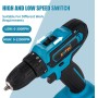 KATSU FIT-BAT 21 V Taladro atornillador inalámbrico con portabrocas sin llave de 10 mm, ideal para tareas de bricolaje en el