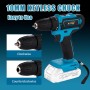 KATSU FIT-BAT 21 V Taladro atornillador inalámbrico con portabrocas sin llave de 10 mm, ideal para tareas de bricolaje en el