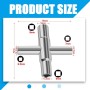 XURJUMI Llave Cuadrada, 4 Vías, Dimensiones Interiores 6,5 Mm/7 Mm/8 Mm/9 Mm, Llave De Ventilación, Llave De Armario Para Caja