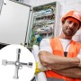 2 Piezas Llave Multifuncional de 4 Vías en Aleación de Zinc, Llave Multifuncional de 4 puntas, Llave Cruzada,Herramienta
