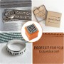 37 Piezas Punzones para Metal Números y Letras de Metal Perforados, 3 mm Juego de Sellos de Piel, Múmeros 0-9, Alfabeto A-Z,