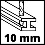 Einhell Juego de Taladro percutor TC-ID 720/1 E (perforación/ taladrado de Percusión, portabrocas de Liberación Rápida de 13 mm,