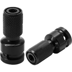 FortuneGlobe - Adaptador de punta para llave de impacto (2 unidades, 1/2 a 1/4, portapuntas de boquilla, varilla hexagonal,