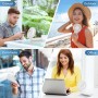 HandFan Mini Portable Fan 5200mAh, 5-20 Hours Runtime, 3 Speeds, Strong Airflow, USB, Portable, Rechargeable, Foldable, Gift for