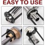 FZYCOM Juego de Llave Tuerca Grifo, Llave de Tubo para Grifo, Herramienta de Instalación de Grifos con Adaptador 8-17 mm, Llave