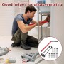 FZYCOM Juego de Llave Tuerca Grifo, Llave de Tubo para Grifo, Herramienta de Instalación de Grifos con Adaptador 8-17 mm, Llave