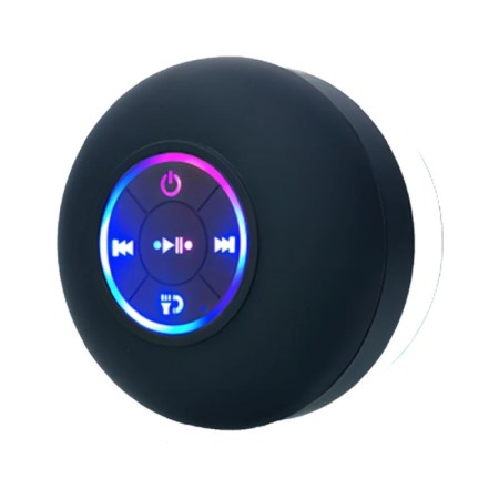 Altavoz Bluetooth inalámbrico portátil, altavoz LED IPX4, resistente a