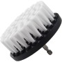 Jonikuper Cepillo de limpieza de perforación, cepillo de taladro eléctrico de 4 pulgadas, accesorio de cerdas suaves blancas,