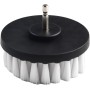 Jonikuper Cepillo de limpieza de perforación, cepillo de taladro eléctrico de 4 pulgadas, accesorio de cerdas suaves blancas,