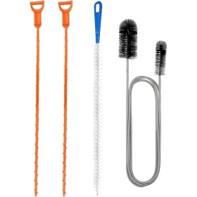Limpiador De Tuberías De 4 Piezas, Cepillo Para Tuberías De Acero Inoxidable De Doble Cara, Cepillo De Limpieza Para Fregadero,