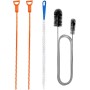 Limpiador De Tuberías De 4 Piezas, Cepillo Para Tuberías De Acero Inoxidable De Doble Cara, Cepillo De Limpieza Para Fregadero,