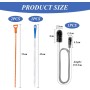 Limpiador De Tuberías De 4 Piezas, Cepillo Para Tuberías De Acero Inoxidable De Doble Cara, Cepillo De Limpieza Para Fregadero,