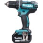 Makita DDF482RFJ drill Negro, Azul 1900 RPM 1,5 kg - Taladro eléctrico (1900 RPM, 1,3 cm, 3,8 cm, 36 Nm, 62 Nm, 600 RPM)