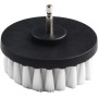Sumsoctober Cepillo de limpieza de 4 pulgadas para taladros eléctricos para alfombras, azulejos, cuero y tapicería