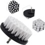 Sumsoctober Cepillo de limpieza de 4 pulgadas para taladros eléctricos para alfombras, azulejos, cuero y tapicería