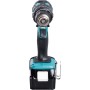 Makita DDF482RFJ drill Negro, Azul 1900 RPM 1,5 kg - Taladro eléctrico (1900 RPM, 1,3 cm, 3,8 cm, 36 Nm, 62 Nm, 600 RPM)