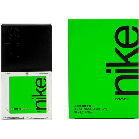 NIKE - Ultra Green, Colonia Hombre, 200 ml, Perfume Formato Spray, Eau de Toilette Natural y Masculina. Aroma Amaderado