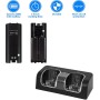 SANON Estación de Carga para Mando Wii, Estación de Carga 2 en 1 para Mando Wii de Cargador de 2 Puertos con 2 Pilas Recargables