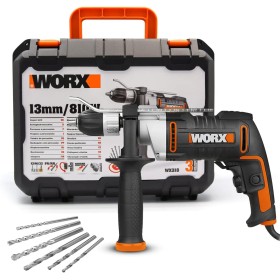 WORX | Taladro percutor 810W | WX318 | 3.000 r.p.m | 48.000 i.p.m | portabrocas de 13mm | control de velocidad variable |