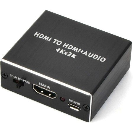 4K x 2K Convertidor de Audio HDMI, Extractor de Audio HDMI, Divisor de Audio HDMI a HDMI Audio, HDMI Audio Converter, Óptical