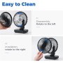 OCOOPA 4000mAh Rechargeable Silent USB Table Fan, Powerful with 4 Speed, 5'' Desktop Fan with Battery Indicator Light for Home,