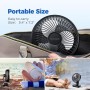 OCOOPA 4000mAh Rechargeable Silent USB Table Fan, Powerful with 4 Speed, 5'' Desktop Fan with Battery Indicator Light for Home,