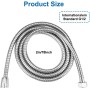 200cm Flexo Ducha de Acero Inoxidable,Manguera De Ducha,Interfaz Universal Estándar (G1/2"),Cable Ducha,Flexo de Ducha Flexible
