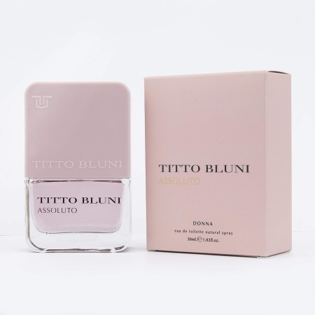 TITTO BLUNI - Assoluto Donna, Colonia Mujer, 150 ml, Perfume Formato Spray, Eau de Toilette Natural y Femenina, Aroma Floral