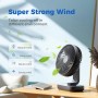 OCOOPA 4000mAh Rechargeable Silent USB Table Fan, Powerful with 4 Speed, 5'' Desktop Fan with Battery Indicator Light for Home,