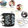 xbiez Pulsera magnética con imanes fuertes que sostiene tornillos, brocas, muñequera, soporte para herramientas de electricista,