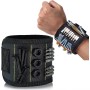xbiez Pulsera magnética con imanes fuertes que sostiene tornillos, brocas, muñequera, soporte para herramientas de electricista,