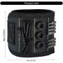 xbiez Pulsera magnética con imanes fuertes que sostiene tornillos, brocas, muñequera, soporte para herramientas de electricista,