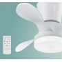 LEDUNI Ceiling Fan with LED Light 18W, DC Motor 30W Quiet, Energy Saving and Large Air Volume, Remote Control for Kitchen,