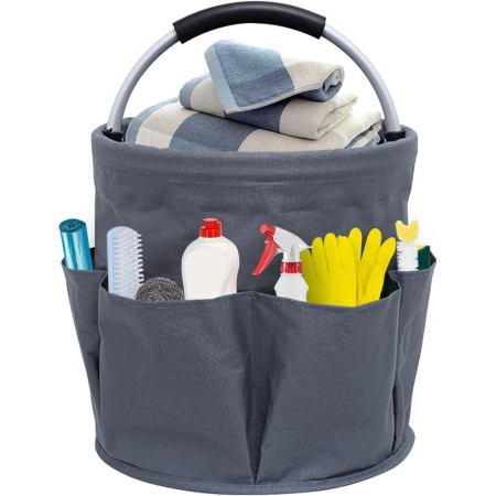 XEERUN Cesta de herramientas independiente, organizador de productos de limpieza, bolsa de limpieza portátil, bolsa de limpieza