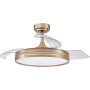 FABRILAMP AKUNADECOR Fan Dc Model Micenas L Golden With Led 72 W