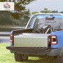HOMCOM Caja de Herramientas de Aluminio con Tapa Abatible Asas Retráctiles Laterales Gran Compartimento y Cierre con Llave