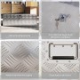 HOMCOM Caja de Herramientas de Aluminio con Tapa Abatible Asas Retráctiles Laterales Gran Compartimento y Cierre con Llave