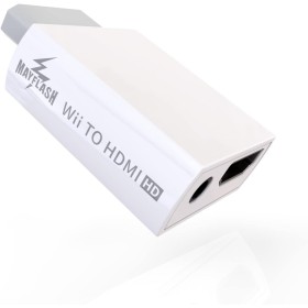 MAYFLASH - Convertidor Wii a HDMI 1080P para Dispositivo Full HD, Adaptador HDMI Wii con Conector de Audio de 3,5 mm y Salida