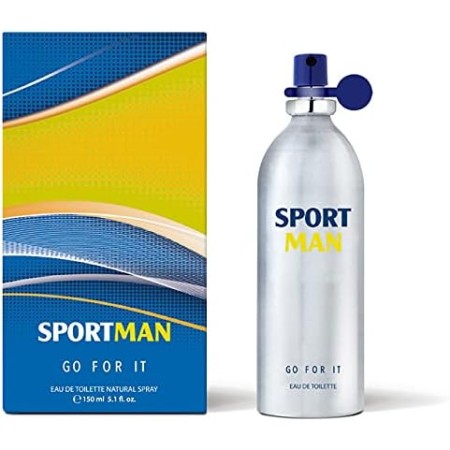 SPORTMAN - Go For It 250 ml, Perfume Hombre en Formato Spray, Eau de Toilette Masculina, Deportiva y Cítrica de Larga Duración