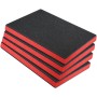 ＡＷＨＡＯ 4pcs Caja de Herramientas Insertos de Espuma Caja de Herramientas Financi, Espuma para Herramientas, 40cmx30cmx2.5cm