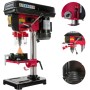 Arebos Taladro de columna con láser de posición integrado 500W | Taladro de mesa | 5 niveles | ángulo de inclinación de 0 a 45