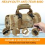 Adiwo Bolsa herramientas, Bolsa Multiusos Enrollable, Organizador de Rollos de Herramientas con 6 bolsillos con cremallera,