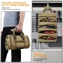 Adiwo Bolsa herramientas, Bolsa Multiusos Enrollable, Organizador de Rollos de Herramientas con 6 bolsillos con cremallera,